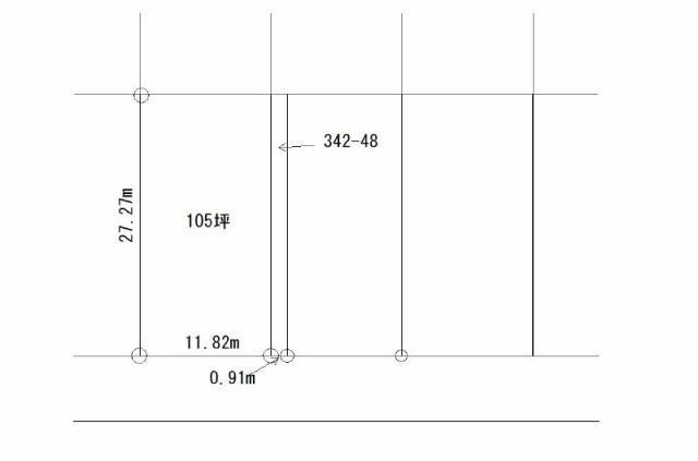 【区画図】 | 網走郡大空町女満別西５条３丁目１番２１号　古家付売地