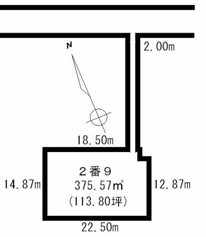 【土地図】 | 網走郡美幌町日の出１丁目２番地９　売地
