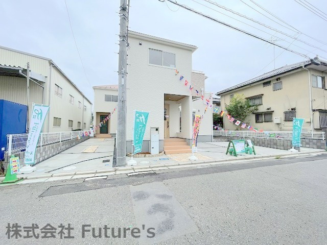 三郷市早稲田6丁目　新築戸建　全3棟　1号棟の外観|物件の詳細や住宅ローン等もお気軽にご相談下さいませ。
