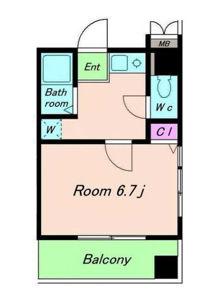 FLAT34深江橋の間取り