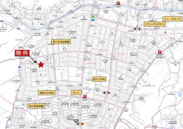 四日市市笹川4丁目の地図