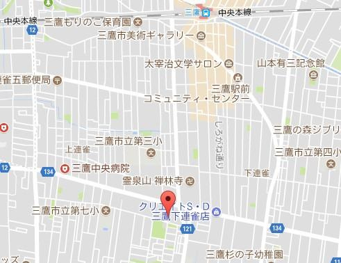 リブリ・三鷹ザ・テラスの地図