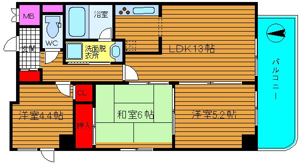 ロータリー難波の間取り