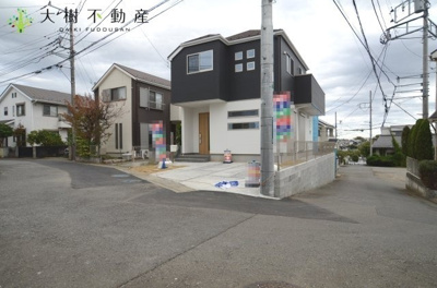 【前面道路含む現地写真】 | 海老名市国分北3丁目　新築戸建て　全１棟【仲介手数料無料】