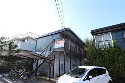 【外観】 | 第１コーポおがた | 鉄骨造の2階建てのアパートです☆