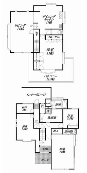 【間取り】 | 熊谷市今井　中古戸建