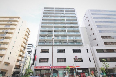 【外観】 | グレーシィ天神橋 | ■SRC造14階建地下1階、総戸数97戸の管理体制良好なマンション。公園や小学校も近い緑豊かな住宅地