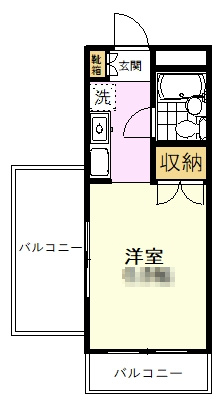 【間取り】 | セザール立川B館