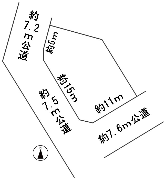 ５５７０５　羽島市小熊町島土地の区画図
