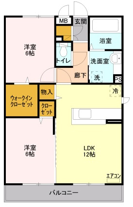 ポッソ ヴィラージュの間取り