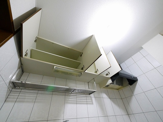 アベニール（二階堂上ノ庄町）のキッチン|コンパクトなキッチンで掃除もラクラク