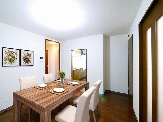 アベニール（二階堂上ノ庄町）の居間・リビング|CGで家具等を配置したもので家具等は含まれません