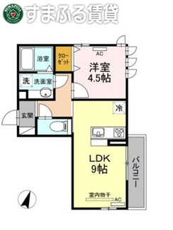 【間取り】 | メルベーユ　岡崎市羽根町