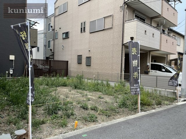 大阪市城東区成育5丁目の前面道路含む現地写真|間口約7.6ｍございます。