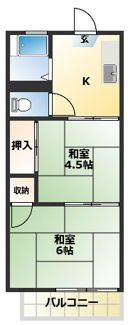 【間取り】 | 柏町ガーデンハイツ