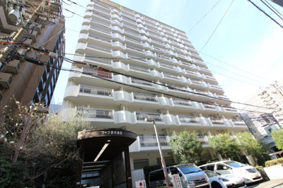 【外観】 | コープ野村梅田A棟 | ■SRC造14階建地下1階、総戸数401戸の管理体制良好なマンション。公園や小学校も近い緑豊かな住宅地