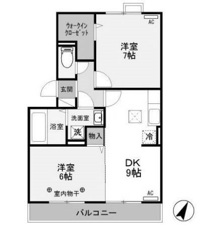 【間取り】 | ヴィラ フォレスタA