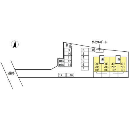 クレイン【キャッシュバック対象】の区画図