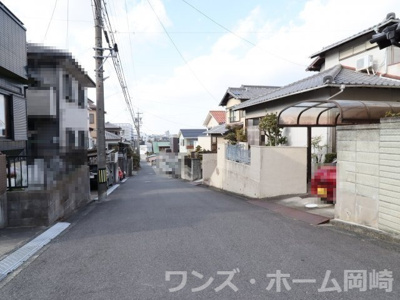 【前面道路含む現地写真】 | 岡崎市稲熊町字５丁目土地 | 接道付近