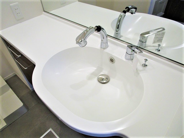 ソレイユコートの洗面所