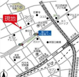 【地図】 | ウェルスクエアイズム初台
