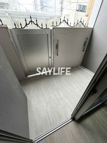 ボーベル玉造のバルコニー