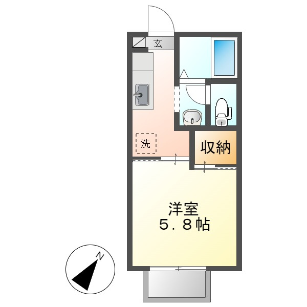 メゾンデラＷ　Ｃの間取り