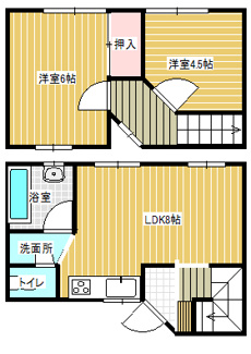 【間取り】 | テラスハウス白山