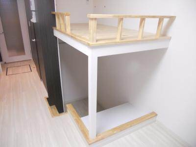 Artdevivre四条（アールドヴィーヴル四条）の寝室|上段ベッド・下段デスク