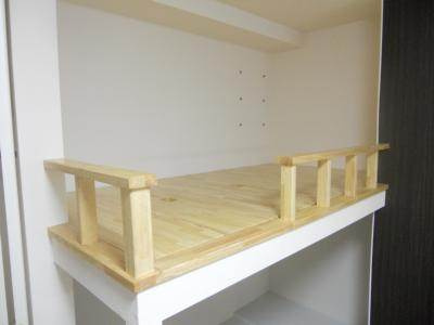 Artdevivre四条（アールドヴィーヴル四条）のバルコニー|ベッド（ロフト部）