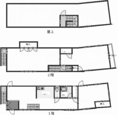堺市北区宮本町　貸店舗　物件番号：200770の間取り