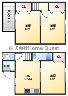 【間取り】 | 南本町2丁目戸建
