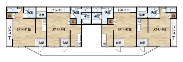 御坊市塩屋町北塩屋・店舗事務所・54390の間取り