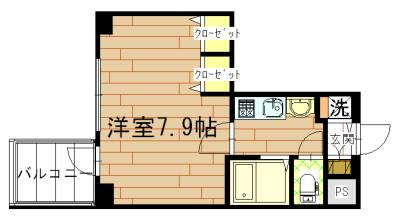 アスヴェル京都御所前Ⅱの間取り
