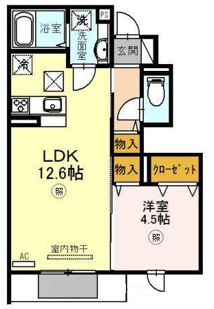 サニーDハウス芝町イーストの間取り|サニーDハウス芝町イースト