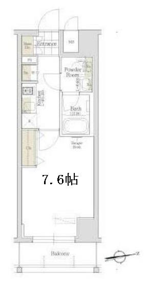 Urbanex秋葉原EASTⅡの間取り|反転タイプ