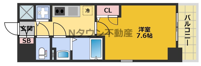 【間取り】 | エスリード大須プレシア | 使いやすい間取りです