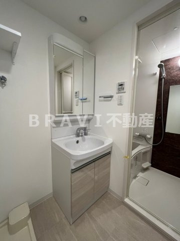アドバンス上町台シュタット　BRAVI不動産の独立洗面台|【アドバンス上町台シュタット】独立洗面台あり、毎朝おしゃれに忙しい女性の方におすすめです