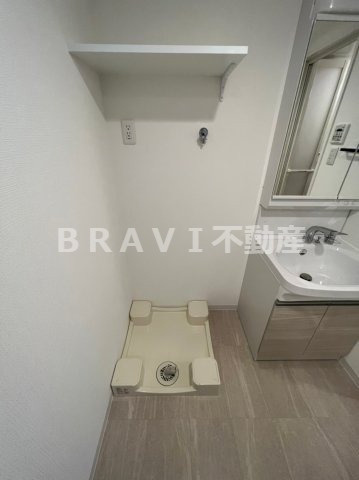 アドバンス上町台シュタット　BRAVI不動産の洗面所|【アドバンス上町台シュタット】洗濯パン