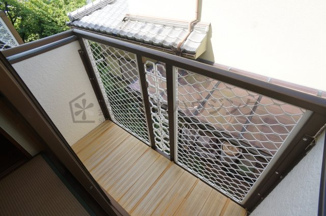 ミューズハイツのバルコニー