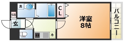 ウエンズ神戸の間取り