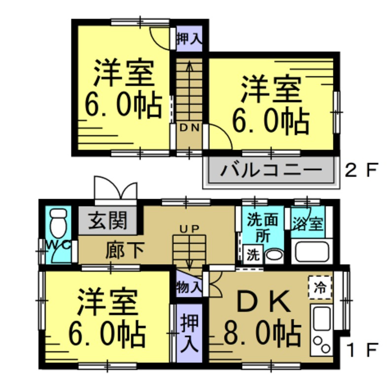 つつじ借家の間取り