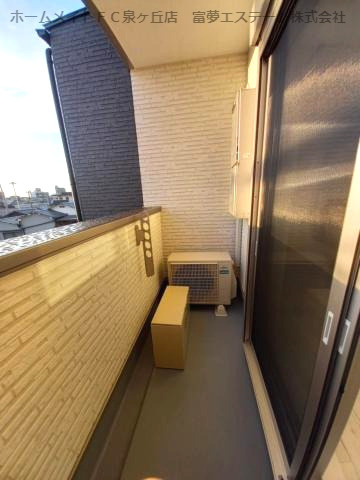 エステイトE泉大津のバルコニー
