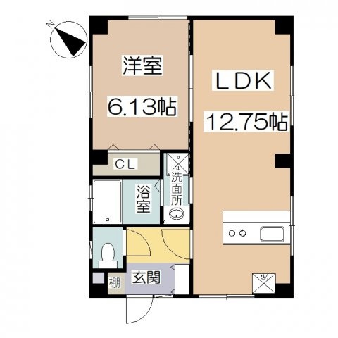 【間取り】 | M.FLAT＜TYPE/HOTEL LIFE＞ | M.FLAT　1LDK　41.31㎡