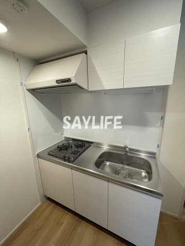 大阪市城東区東中浜９丁目のアパートのキッチン