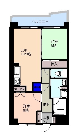 トレフォイルナカノブの間取り