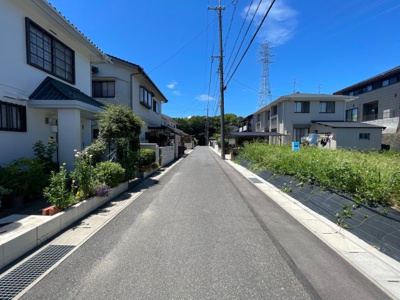 【前面道路含む現地写真】 | 岡山市東区中川町 | 接道約13ｍ幅員約5ｍ