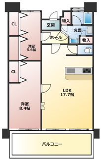 【間取り】 | 武庫川あおぞらのまち24号棟