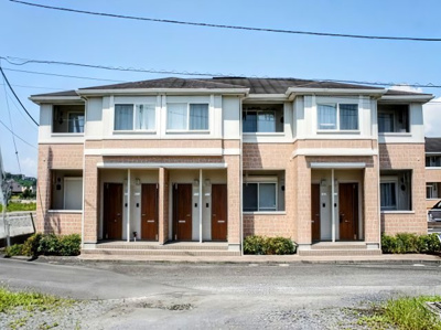 【外観】 | リバーサイドヴィラⅡ | ツートンのオシャレな外観です♪