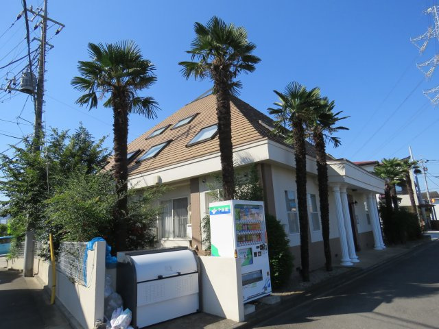 川越市大字的場のアパートの外観